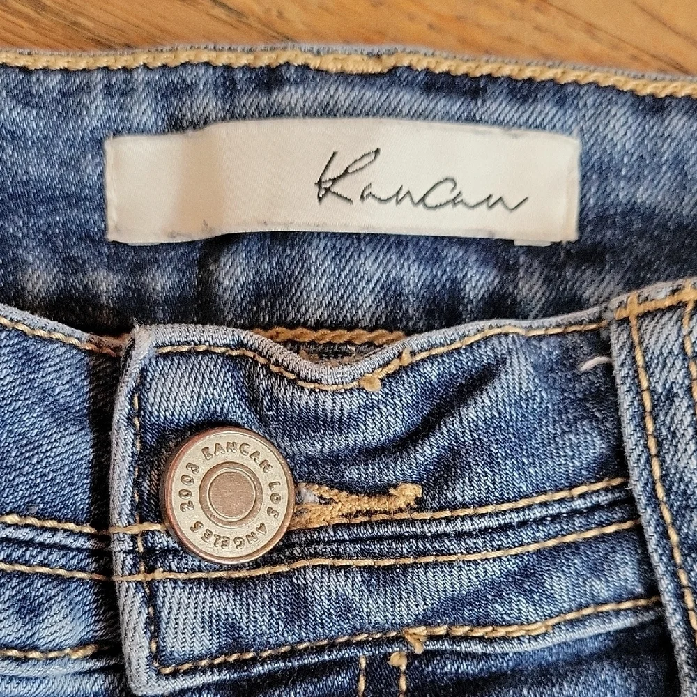 KanCan Mid Rise Skinny Denim Jeans Distressed Cotton Stretch Size 30 - Picture 2 of 11